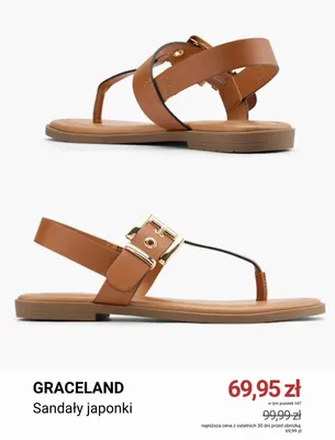 Sandały japonki Graceland promocja w Deichmann