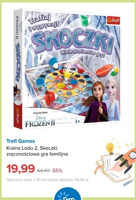 Kraina Lodu 2 Skoczki zręcznościowa gra familijna Trefl Games promocja w Smyk