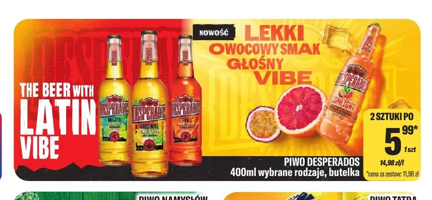Piwo Desperados promocja w Tomi Markt
