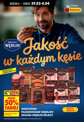 Wędliny paczkowane Kraina Wędlin Select promocja w Biedronka