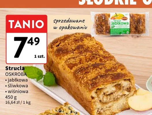 Strucla Oskroba śliwkowa promocja w Intermarche