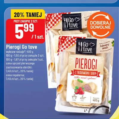 Pierogi Go tove — wariant nieczytelny promocja w POLOmarket