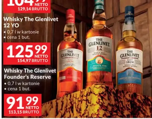 Whisky The Glenlivet 12 YO promocja w Makro