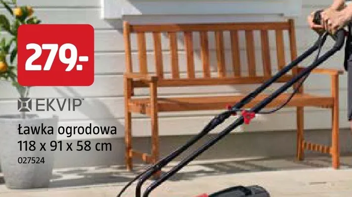 Ławka ogrodowa Ekvip promocja w Jula
