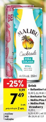 Drink Ballantine's & Cola promocja w Intermarche