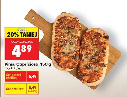 Pinsa Capricciosa 150 g promocja w Biedronka