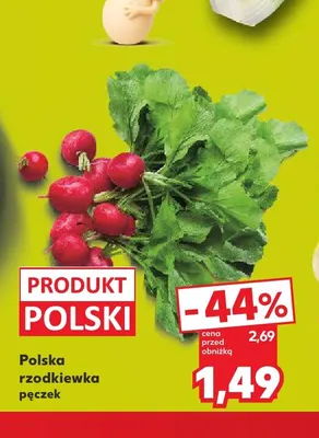 Rzodkiewka polska promocja w Kaufland