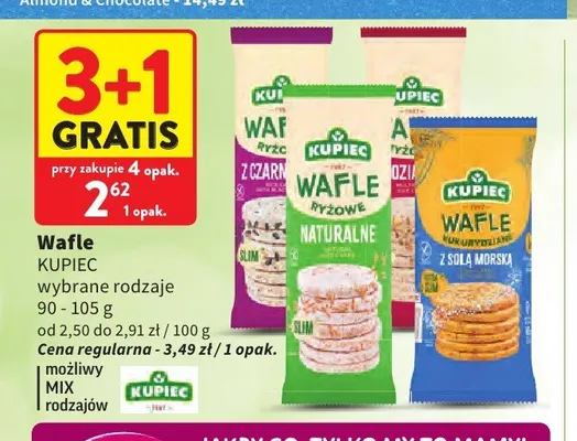 Wafle ryżowe Kupiec z solą morską promocja w Intermarche