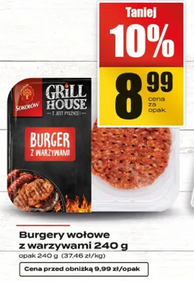 Burgery wołowe z warzywami promocja w Supeco