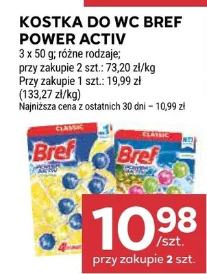 Kostka do WC Bref Power Activ promocja w Stokrotka