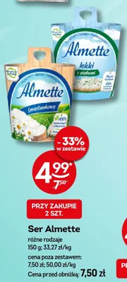 Ser Almette lekki z ziołami promocja w Żabka