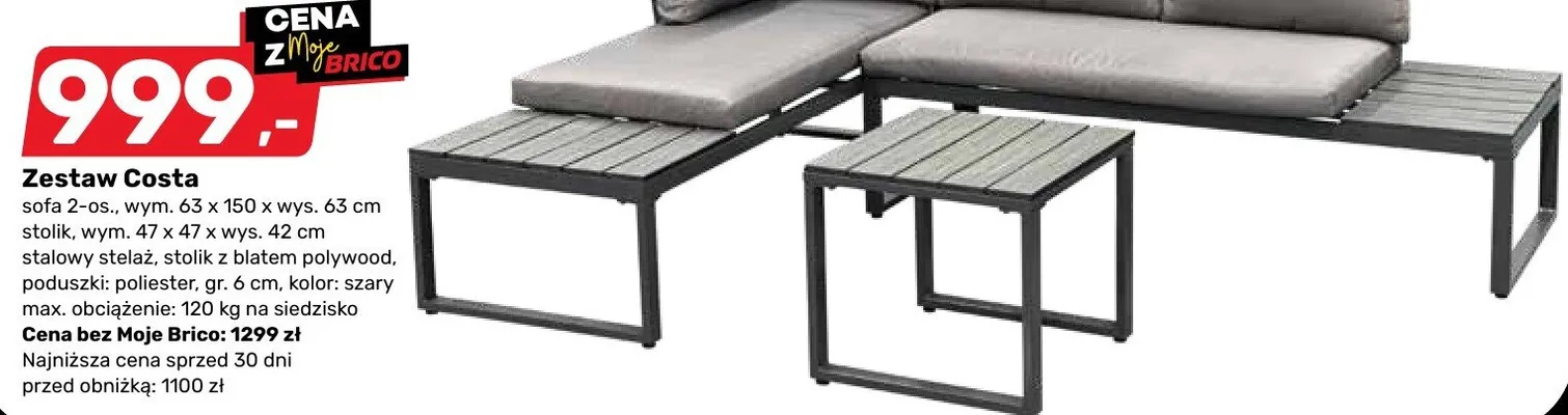 Zestaw Costa promocja w Bricomarche