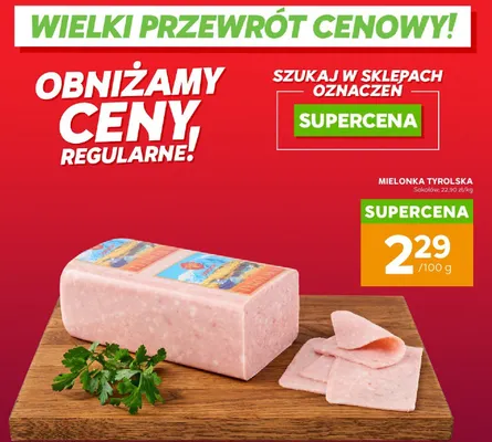 Mielonka tyrolska Sokołów promocja w Stokrotka