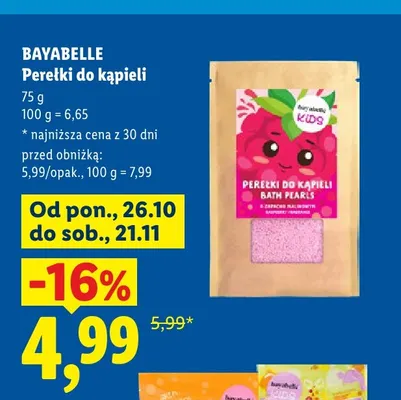 Perełki do kąpieli Bayabelle promocja w Lidl
