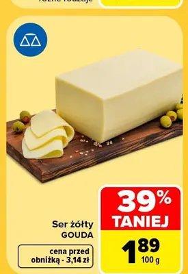 Ser żółty gouda promocja w Carrefour Market