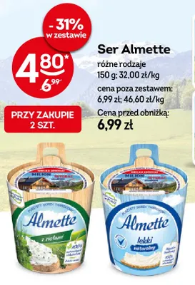 Ser Almette lekki naturalny promocja w Żabka