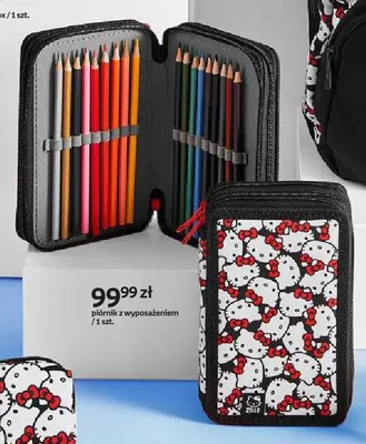 Piórnik Hello Kitty z wyposażeniem promocja w Empik