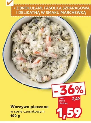 Warzywa pieczone w sosie czosnkowym promocja w Kaufland