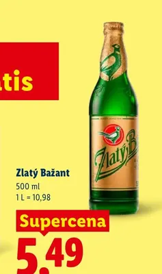 Piwo Zlatý Bažant promocja w Lidl