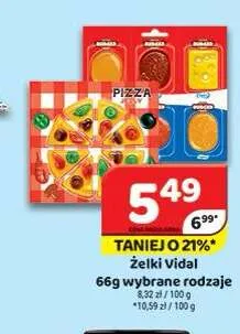 Żelki Vidal Pizza promocja w Delfin