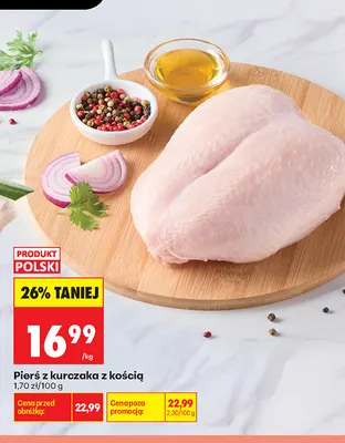 Pierś z kurczaka z kością promocja w Biedronka