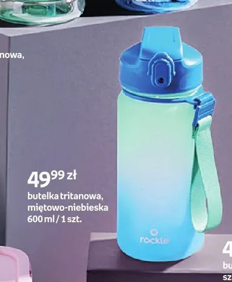 Butelka tritanowa Rockle miętowo-niebieska promocja w Empik