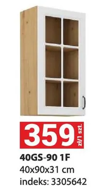 Szafka kuchenna 40GS-90 1F 40x90x31 cm promocja w Merkury Market