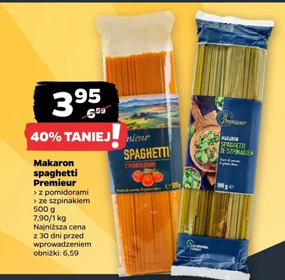 Makaron spaghetti z pomidorami promocja w Netto