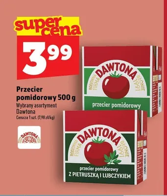 Przecier pomidorowy Dawtona promocja w TOPAZ
