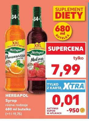 Syrop Herbapol malinowy promocja w Kaufland