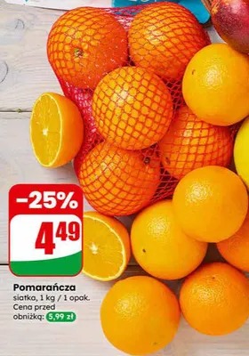 Pomarańcza siatka promocja w Dino