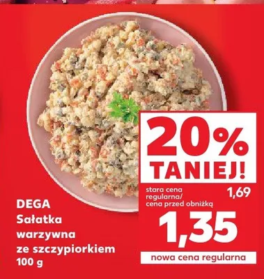 Sałatka warzywna ze szczypiorkiem Dega promocja w Kaufland