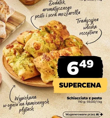 Schiacciata z pesto promocja w Netto