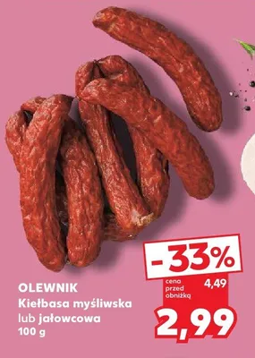 Kiełbasa myśliwska Olewnik promocja w Kaufland