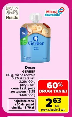 Deser Gerber promocja w Carrefour Market