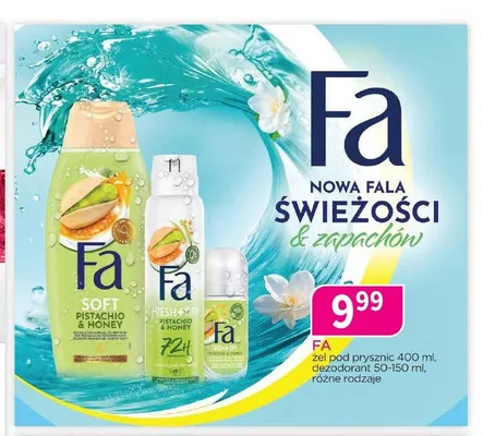 Dezodorant roll-on Fa Fresh & Dry Pistachio & Honey promocja w Drogerie Polskie