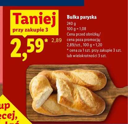 Bułka paryska promocja w Lidl
