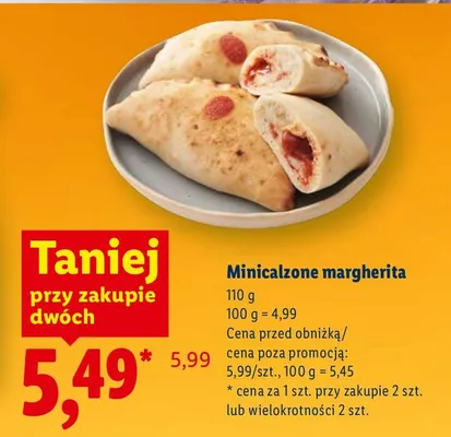 Minicalzone margherita promocja w Lidl