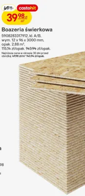 Boazeria świerkowa promocja w Castorama