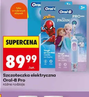 Szczoteczka elektryczna Oral-B Pro promocja w Biedronka