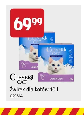 Żwirek dla kotów Clever Cat Lavender promocja w Jula