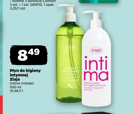 Płyn do higieny intymnej Ziaja Intima oliwkowy promocja w Netto