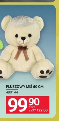 Pluszowy miś 60 cm promocja w Selgros