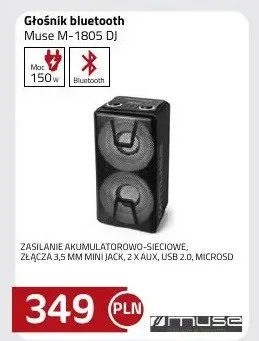 Głośnik bluetooth Muse M-1805 DJ promocja w kakto.pl