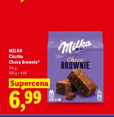 Ciastka Choco Brownie Milka promocja w Lidl