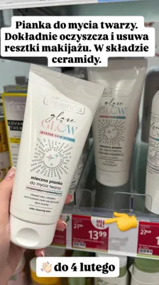 Pianka mleczna do mycia twarzy promocja w Rossmann