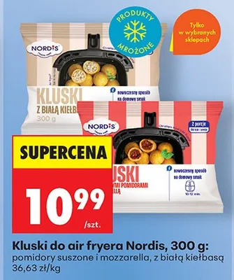 Kluski do air fryera z białą kiełbasą promocja w Biedronka