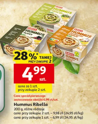 Hummus Ribella promocja w Auchan