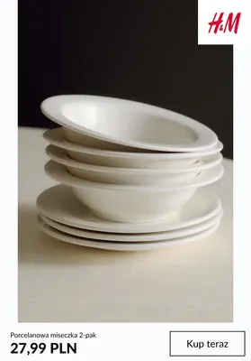 Porcelanowa miseczka 2-pak H & M promocja w H&M