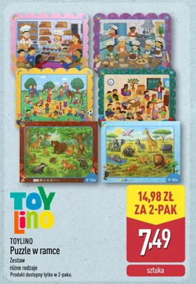 Puzzle w ramce promocja w Aldi